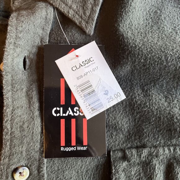 Classic Rugged Wear Men’s Shirt 3XL Dark Brown Flannel Cotton Workwear Cabincore - Picture 4 of 7